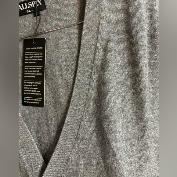 KALLSPIN NWT Cashmere Wool Blend Sweater Vest, Unisex - Picture 7 of 7